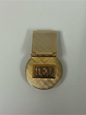 Gold-Tone Monogram Money Clip - TCD